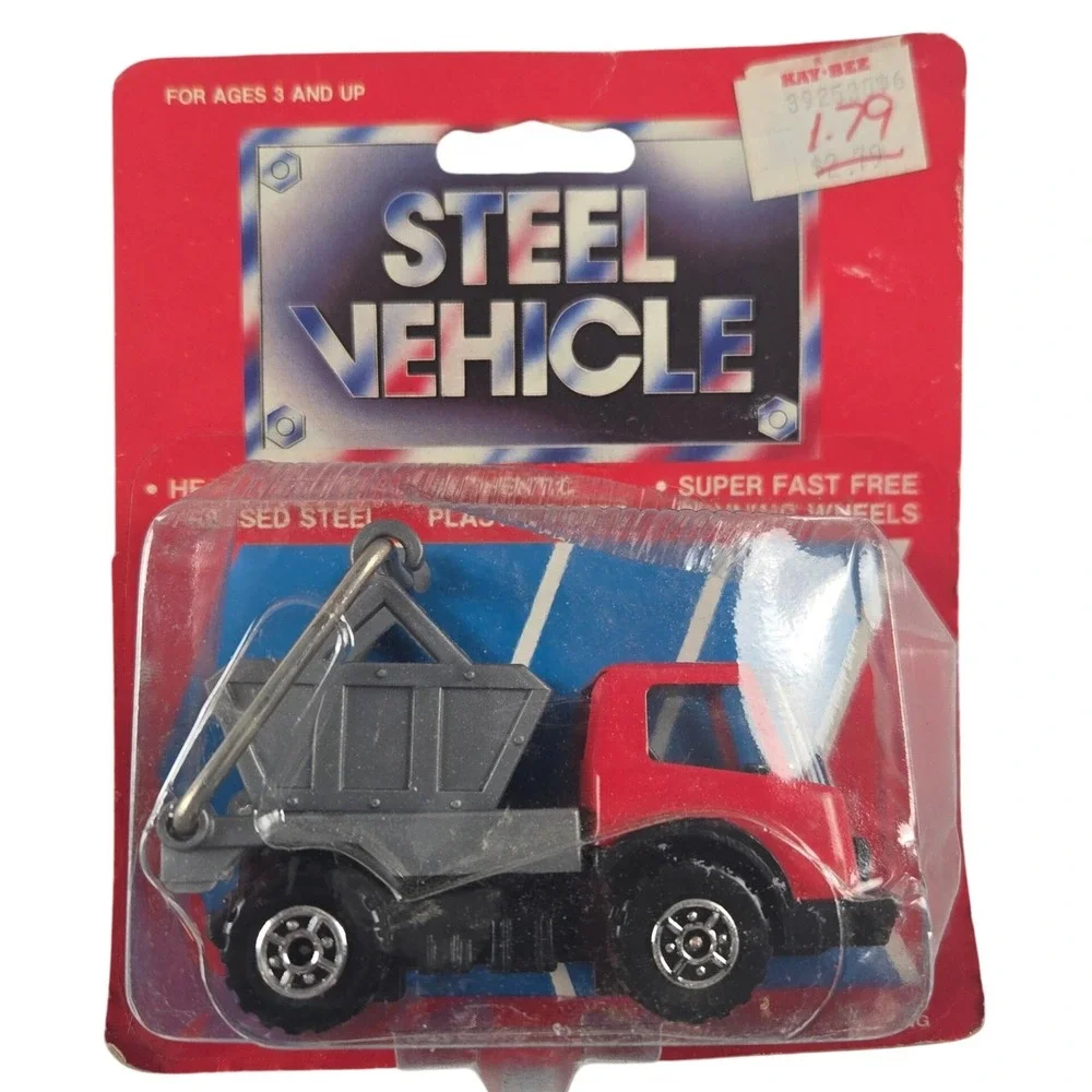 Steel Vehicle Scrap-Ladle Truck Red New Vintage Diecast Construction Hong Kong